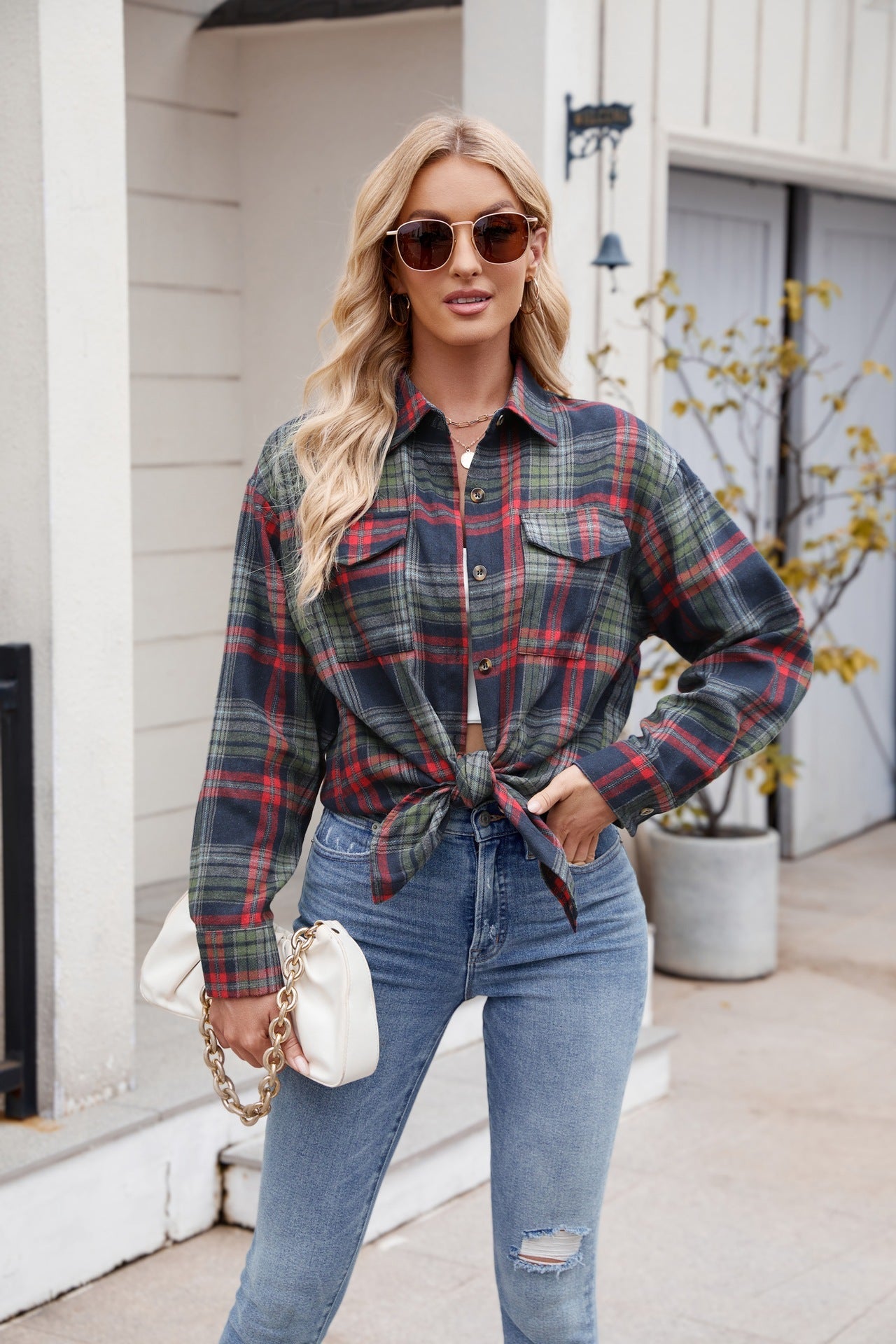 Classic Plaid Button-Down Shirt