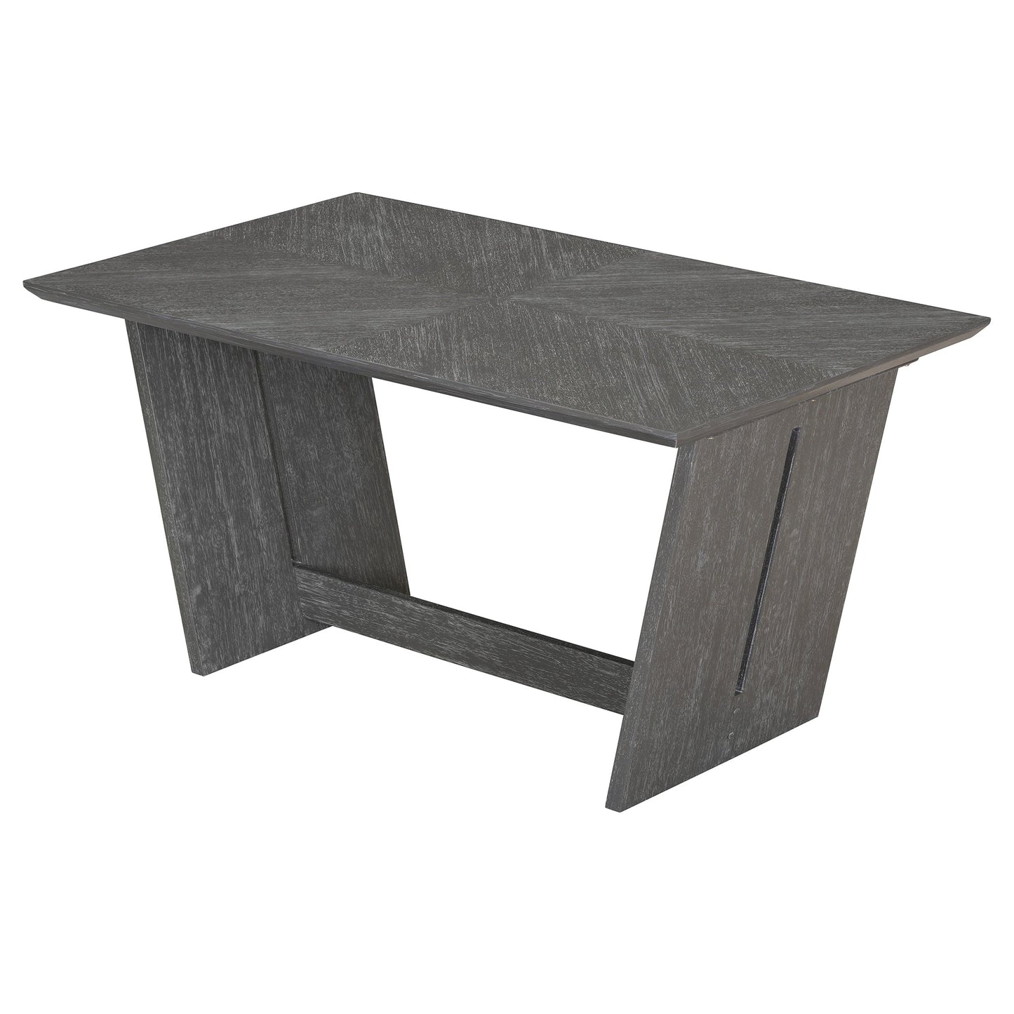 6-Piece Retro Dining Table Set for 6, 60' Wood Kitchen Table and Chairs Set of