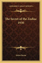 The Secret of the Zodiac 1930 - Paperback
