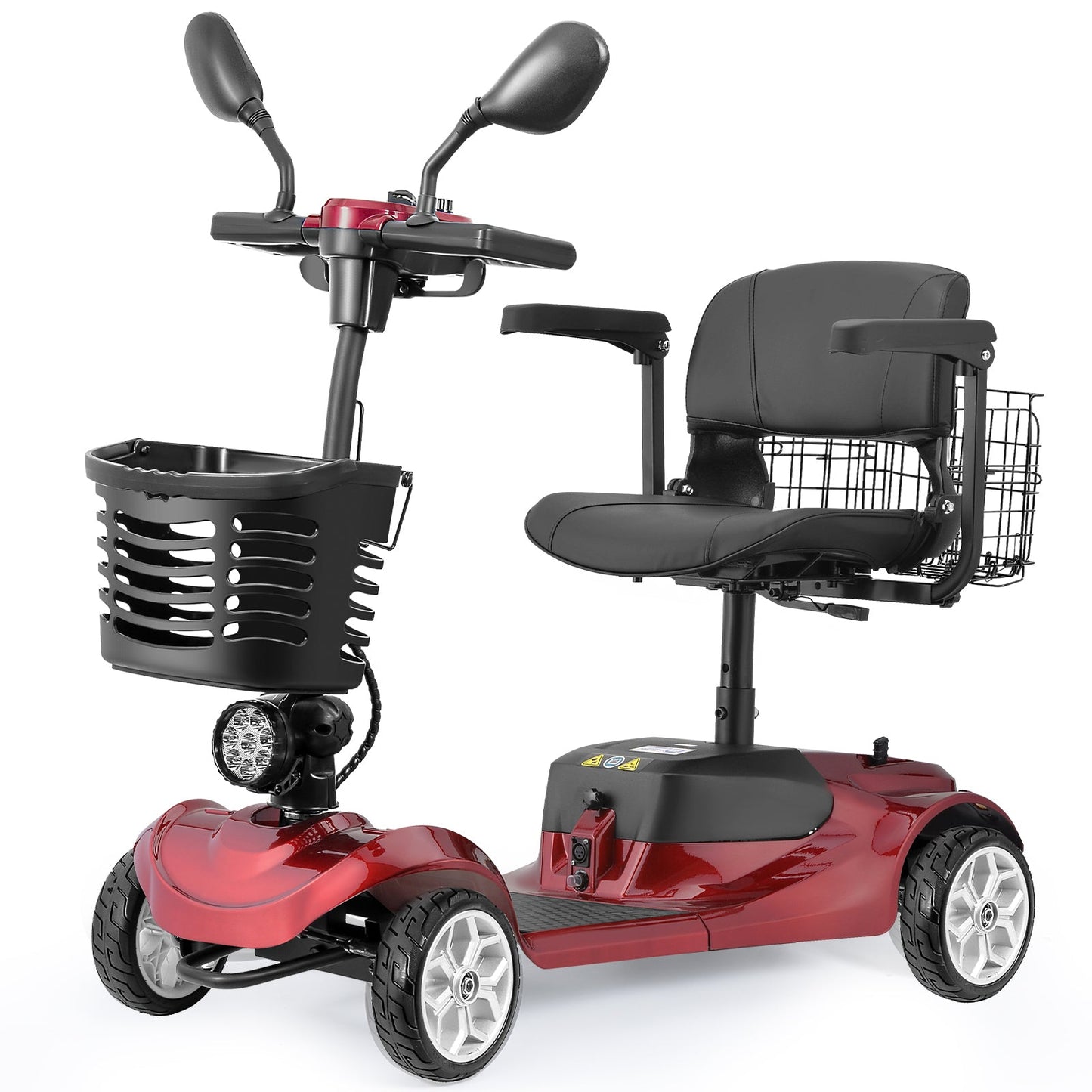 Mobility Scooter 4-Wheel Folding 350W Front Basket