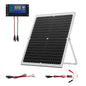 30W 12V Solar Battery Trickle Charger, MPPT Controller, IP67, Car Boat RV