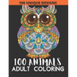 100 animals: Adult Coloring with Lions, Elephants, Owls, Fish, butterfly, tiger, Dogs, Cats, and Many More! - Paperback