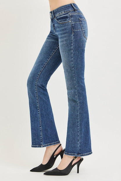 RISEN Tummy Control Low Rise Bootcut Jeans