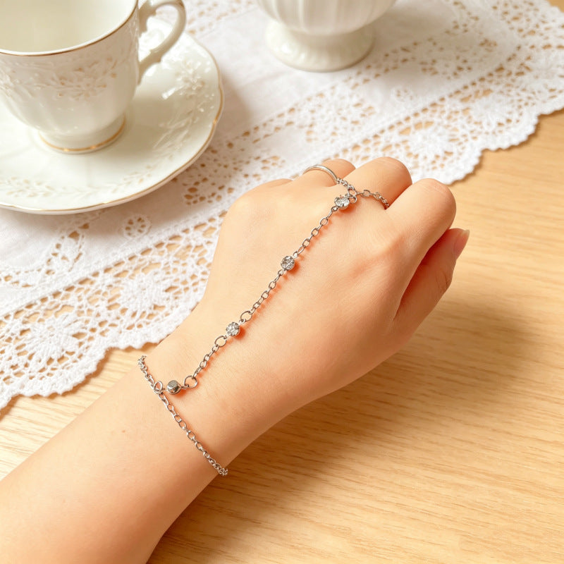 Womens Alloy Multi-layer Ring Chain