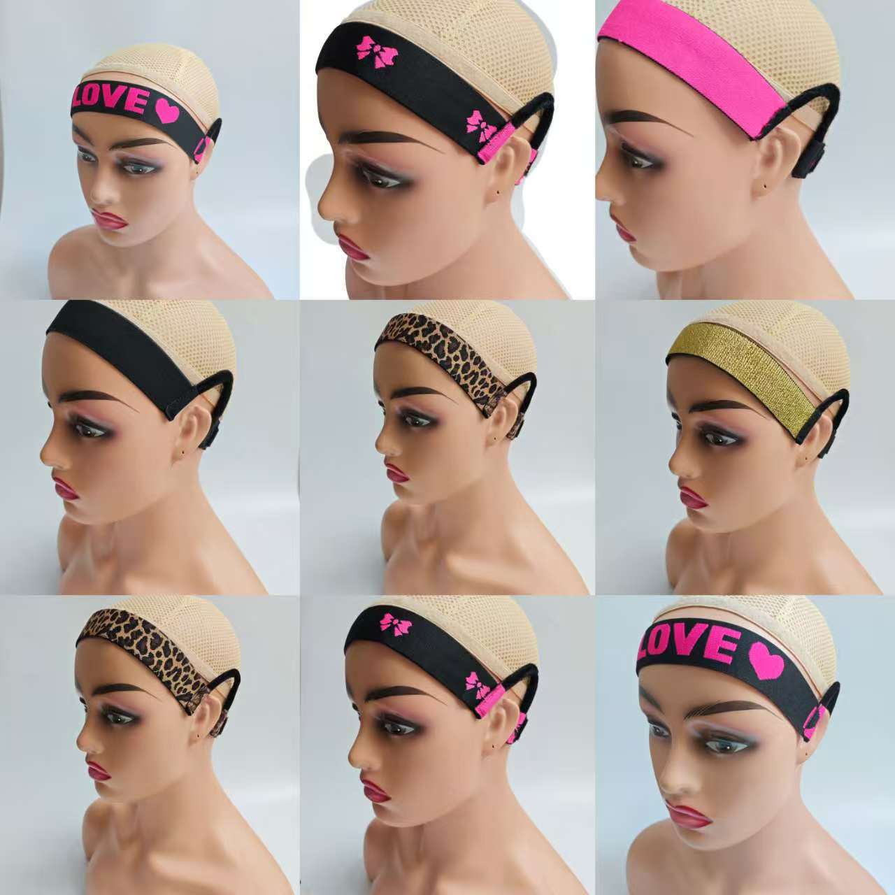 Portable Elastic Band Stretchy Strap Velcro Hairband