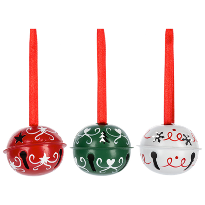 Christmas Jingle Bell Boxed Ornaments - 6 Piece