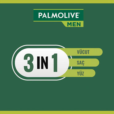 Palmolive Men Sport 3-in-1 Shower Gel for Body, Hair, and Face - Refreshing Masculine Scent
