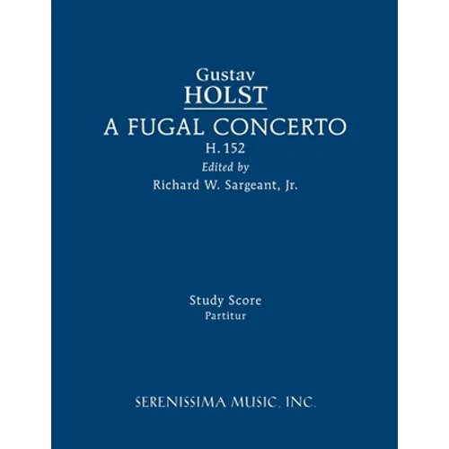A Fugal Concerto, H.152: Study score - Paperback