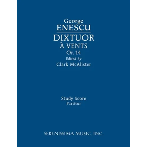 Dixtuor, Op.14: Study score - Paperback