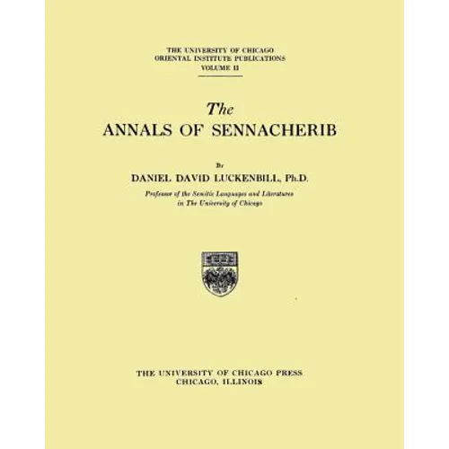 The Annals of Sennacherib - Paperback