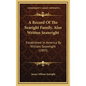 A Record Of The Searight Family, Also Written Seawright: Established In America By William Seawright (1893) - Hardcover