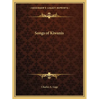 Songs of Kiwanis - Paperback