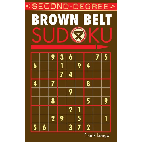 Second-Degree Brown Belt Sudoku(r) - Paperback