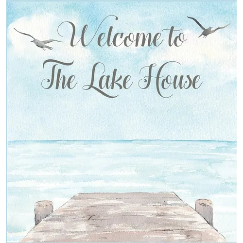 Lake house guest book (Hardcover) for vacation house, guest house, visitor comments book - Hardcover
