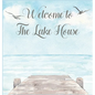 Lake house guest book (Hardcover) for vacation house, guest house, visitor comments book - Hardcover