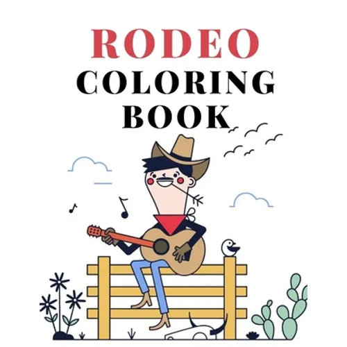 Rodeo Coloring Book: cowboy wild west wester colouring for kids - Paperback
