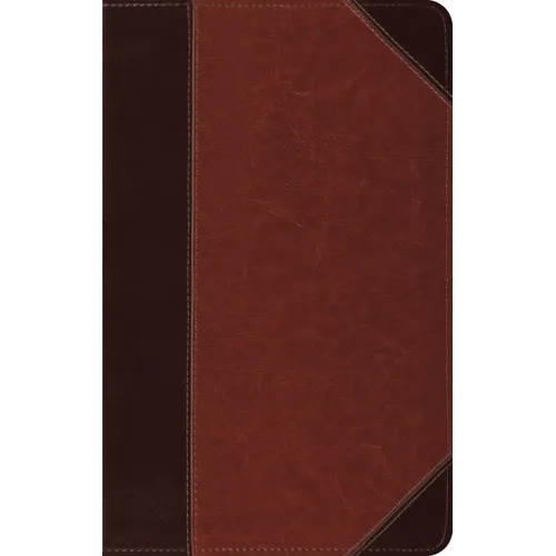 ESV Thinline Bible, Red Letter (Trutone, Brown/Cordovan, Portfolio Design) - Imitation Leather