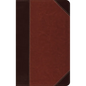 ESV Thinline Bible, Red Letter (Trutone, Brown/Cordovan, Portfolio Design) - Imitation Leather