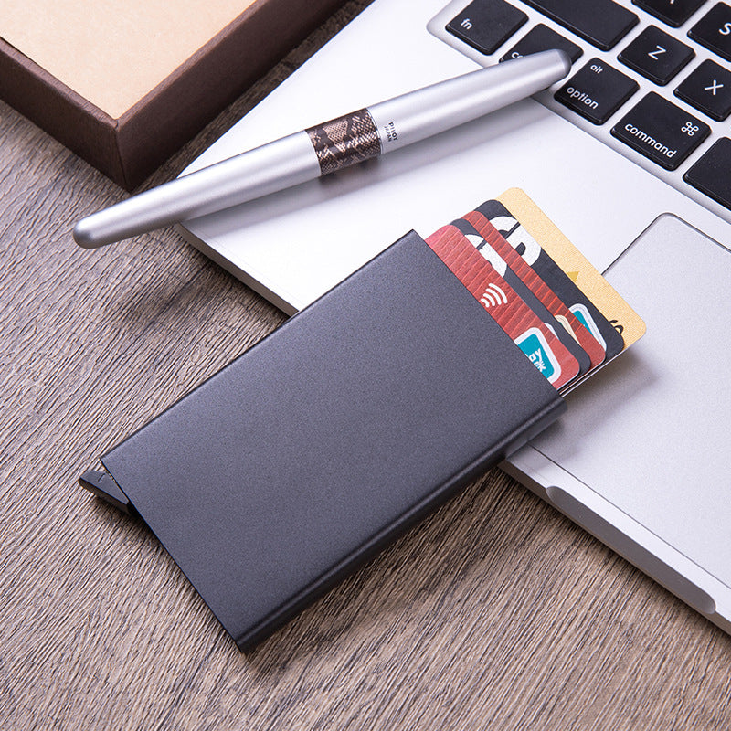Mens Automatic Pop-Up ID Holder