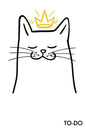 To Do: To-Do Lists with Checkboxes - Cute Cat - Paperback