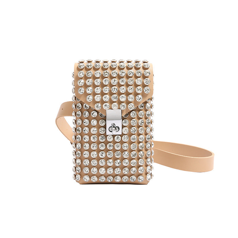 Single-shoulder Bag Instagram-style Rhinestone Design