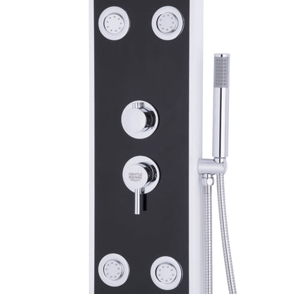 Bathroom ABS Shower Panel with Massage Jets & Hand Shower 