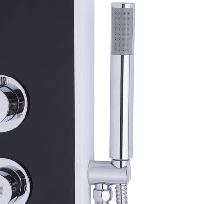 Bathroom ABS Shower Panel with Massage Jets & Hand Shower 