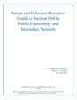 Parent and Educator Resource Guide to Section 504 in Public Elementary and Secon - Paperback