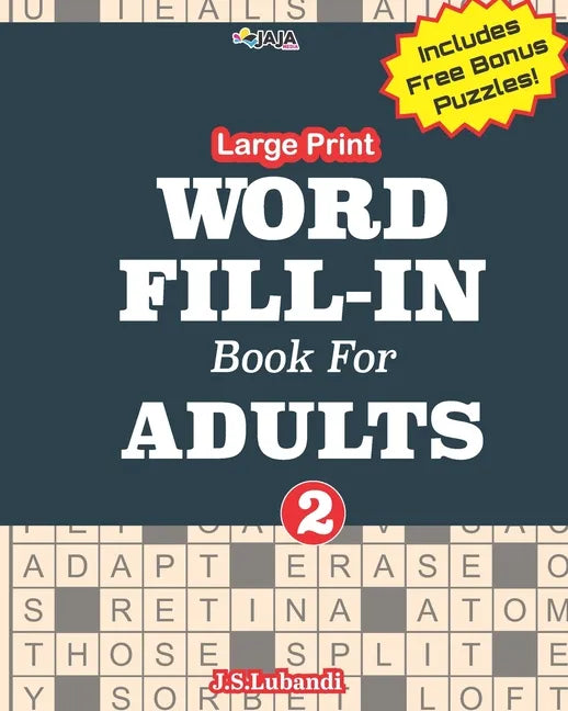 Large Print WORD FILL-IN Book For ADULTS; Vol.2 - Paperback