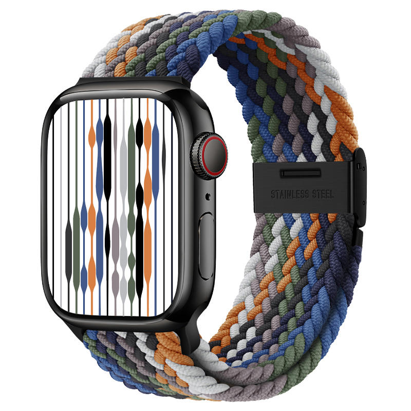 Creative Nylon Loop Elastic Woven Watch Strap