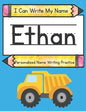 I Can Write My Name: Ethan: Personalized Name Writing Practice - Paperback