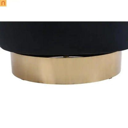Accent Chair Barrel Swivel Velvet Charcoal Gold Base 300 lb 29in