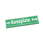 Baseplate Blvd Street Sign - Custom Printed 1x4 Tile - Made with LEGO® Parts