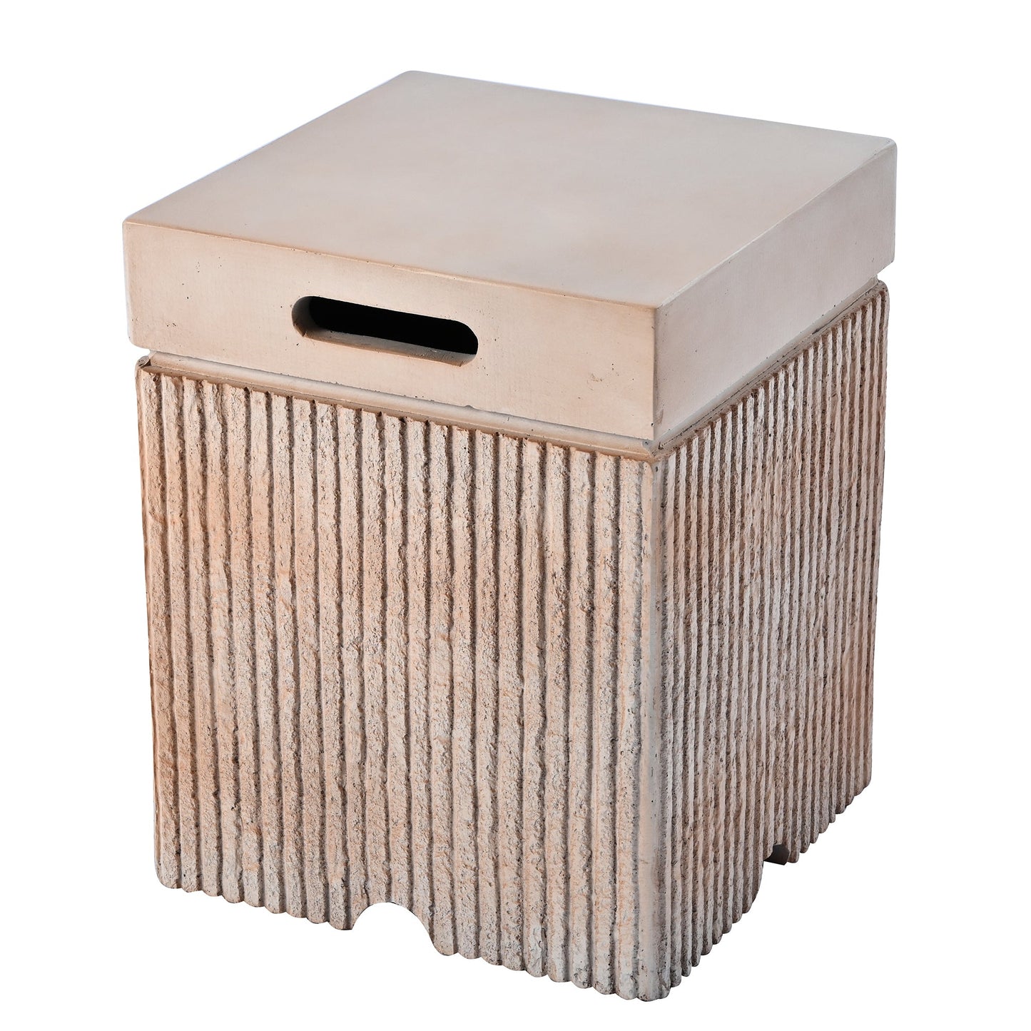 Propane Fire Pit Rectangular 40000 BTU 41.9" with Side Table Cover