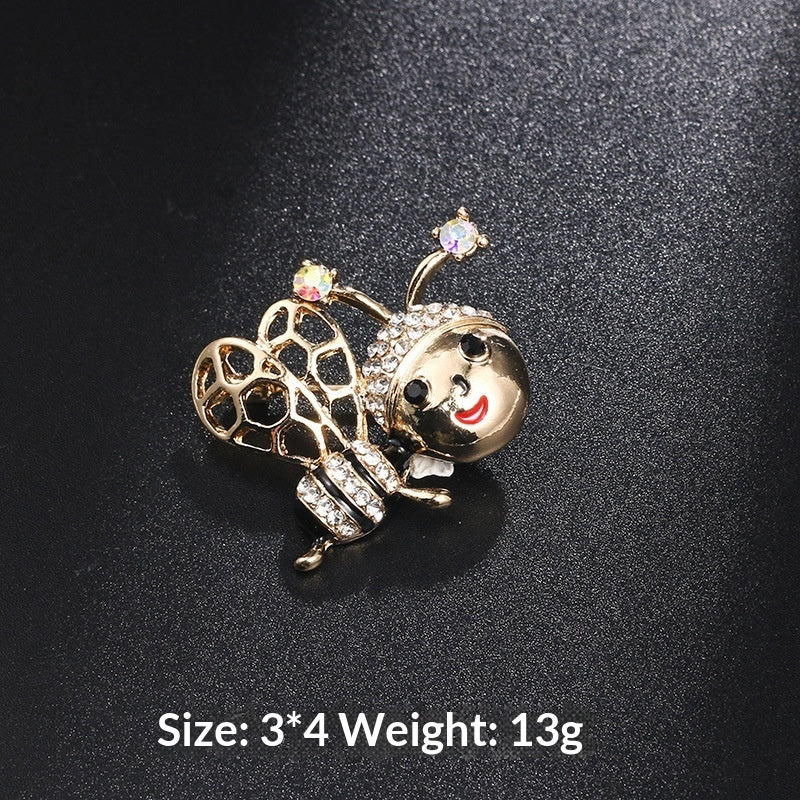 Cute Animal New Style Oil-Drop Bee Brooch