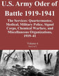 U.S. Army Oder of Battle 1919-1941 The Services: Quartermaster, Medical, Military Police, Signal Corps, Chemical Warfare, and Miscellaneous Organizati - Paperback