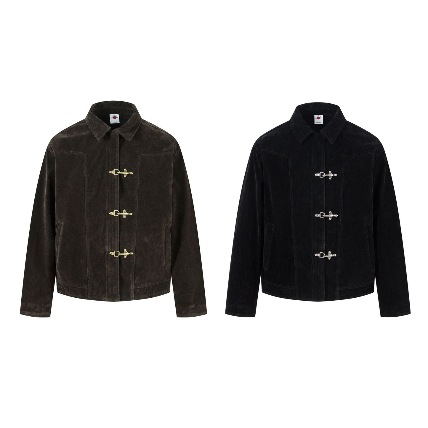 Deconstructed Jacket Design Mens Cropped Relaxed-fit Casual Outerwear