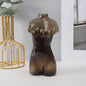 Colored Glass Body Art Flower Arrangement Vase Ornaments