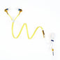 Luminous Metal Zipper Headphones With Microphone