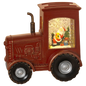 Lighted Spinning Tractor Waterglobe - Santa