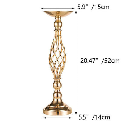 Table Candlesticks Gold Iron
