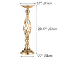 Table Candlesticks Gold Iron