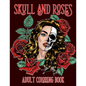 Skull and Roses Adult Coloring Book: Amazing Tattoo Design Coloring Pages for Adults - Paperback
