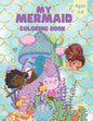 Mermaid Kids Coloring Book For Ages 4-8 - Paperback