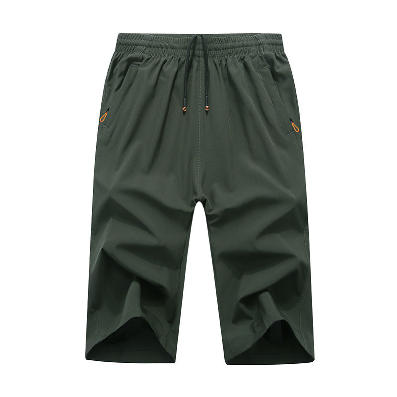 Plus-size Athletic Capri Pants Loose-fitting