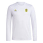 adidas Mens SC Long Sleeve Pre-Game T-Shirt White/Nashville Soccer Club 3X-Large