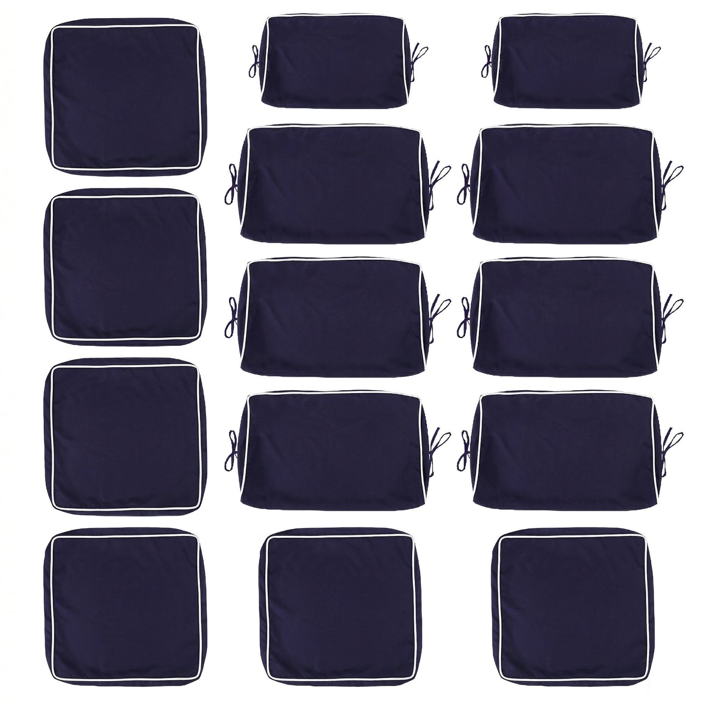 Cushion Covers for 7 Pcs (6-Seaters) Wicker Rattan Sectional Sofa,  14Pack