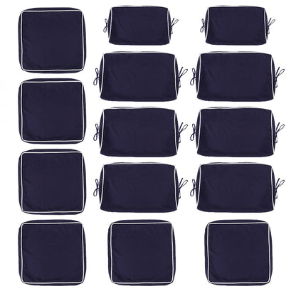 Cushion Covers for 7 Pcs (6-Seaters) Wicker Rattan Sectional Sofa,  14Pack