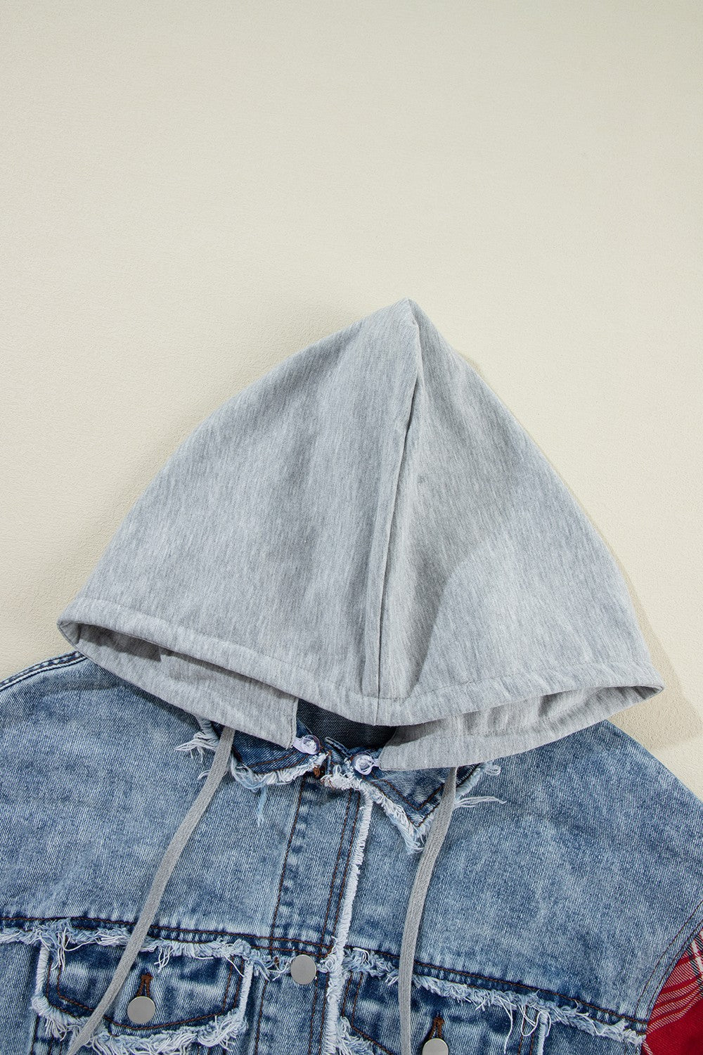 Women's Plaid Denim Jacket