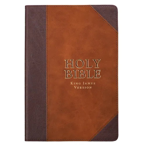 KJV LP Lux-Leather Brown Portfolio Design - Imitation Leather